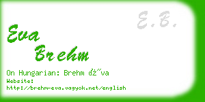 eva brehm business card